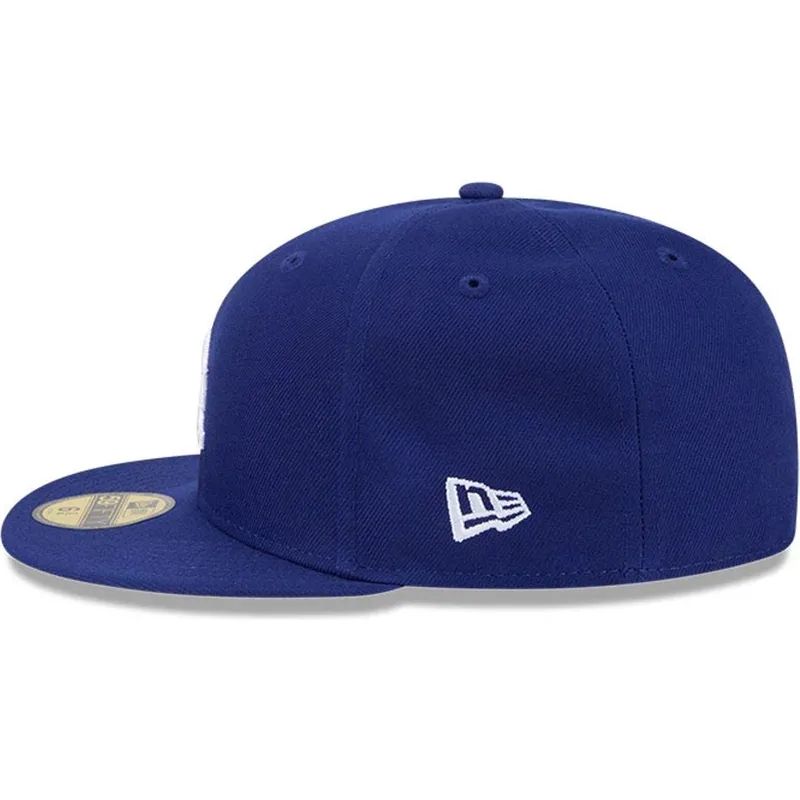 casquette-plate-bleue-ajustee-59fifty-hidden-hit-los-angeles-dodgers-mlb-new-era
