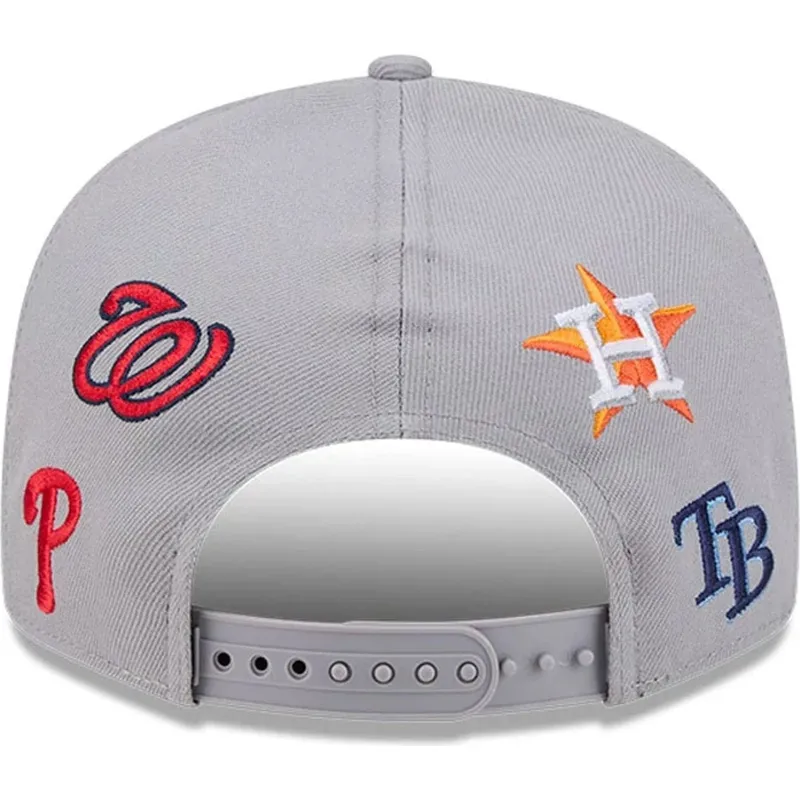 casquette-plate-grise-snapback-9fifty-scattered-grapefruit-league-logo-mlb-new-era