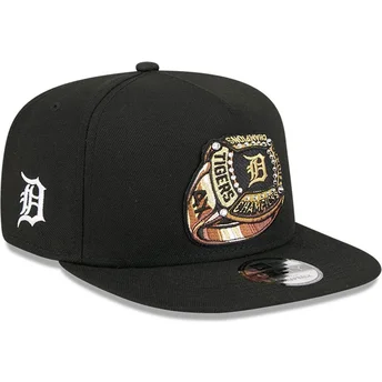 Casquette plate noire snapback 9FIFTY A Frame Ring Detroit Tigers MLB New Era
