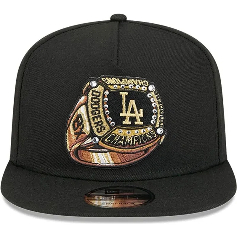 casquette-plate-noire-snapback-9fifty-a-frame-ring-los-angeles-dodgers-mlb-new-era