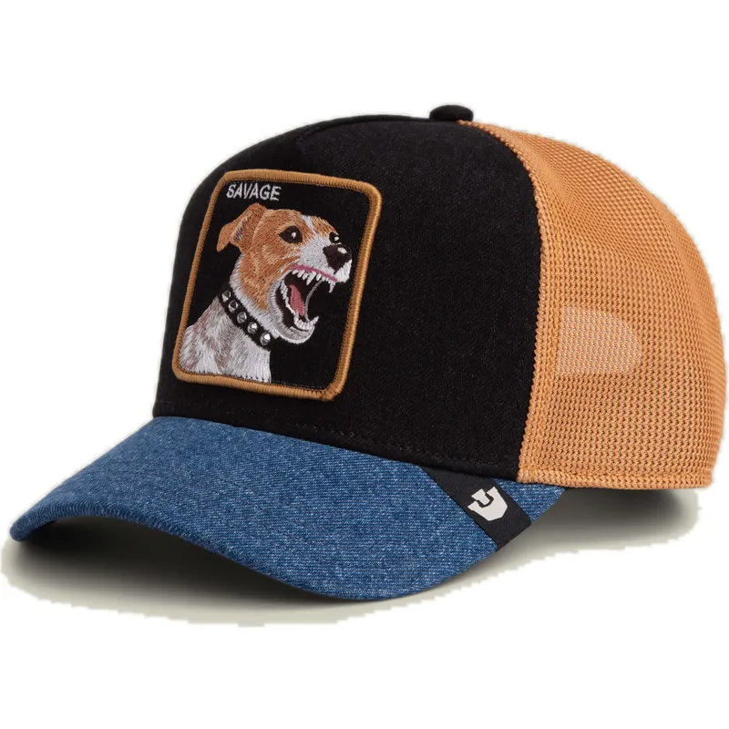casquette-trucker-multicolore-chien-savage-dawg-that-dawg-in-me-the-farm-goorin-bros