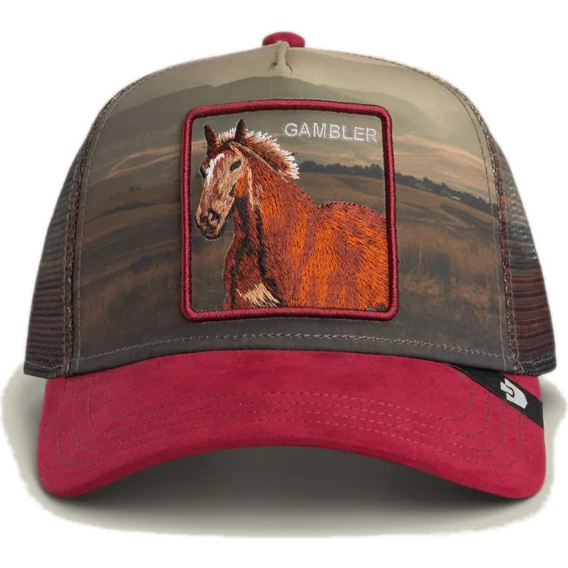 casquette-trucker-multicolore-cheval-gambler-stallion-in-the-element-the-farm-goorin-bros