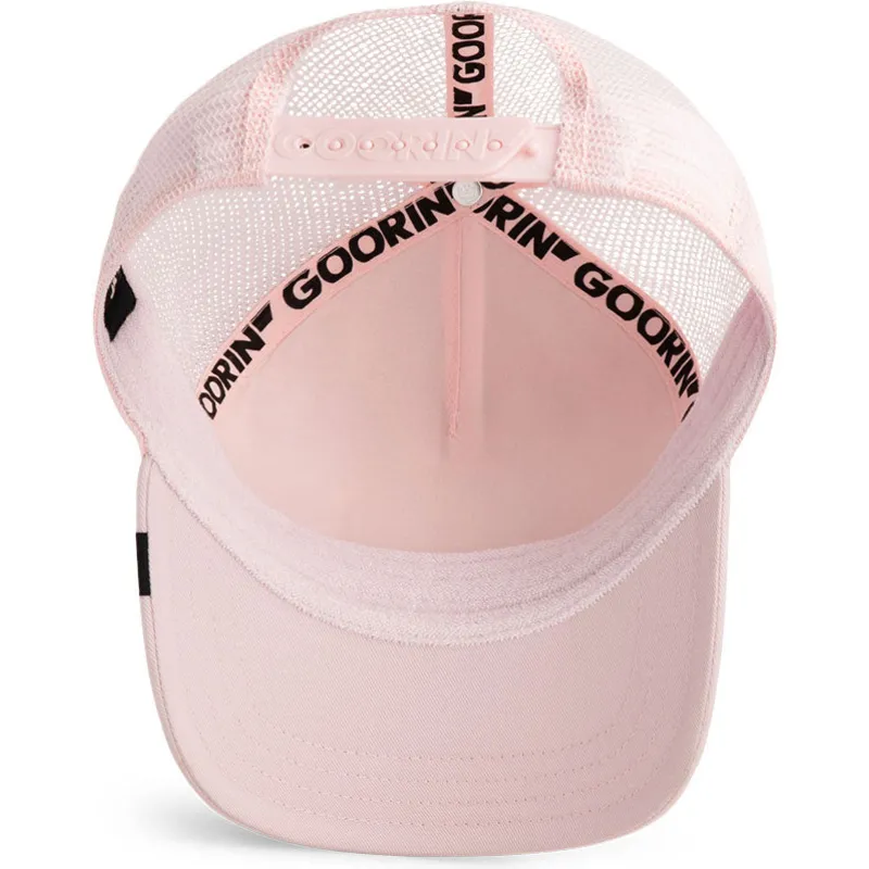 casquette-trucker-rose-cerf-bae-monochrome-the-farm-goorin-bros
