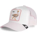 casquette-trucker-blanche-et-rose-pour-enfant-oie-whisper-silly-the-farm-goorin-bros