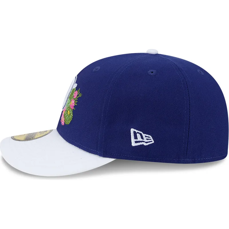 casquette-courbee-bleue-et-blanche-ajustee-59fifty-spring-training-los-angeles-dodgers-mlb-new-era