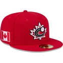casquette-plate-rouge-ajustee-59fifty-canada-2026-world-baseball-classic-new-era