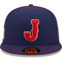 casquette-plate-bleue-marine-ajustee-59fifty-japan-2026-world-baseball-classic-new-era