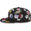 casquette-plate-noire-ajustee-59fifty-all-over-nba-new-era