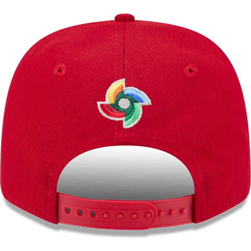 casquette-courbee-rouge-snapback-9seventy-stretch-snap-canada-2026-world-baseball-classic-new-era