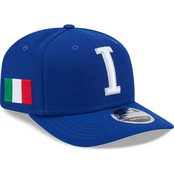 Casquette courbée bleue snapback 9SEVENTY Stretch Snap Italy 2026 World Baseball Classic New Era