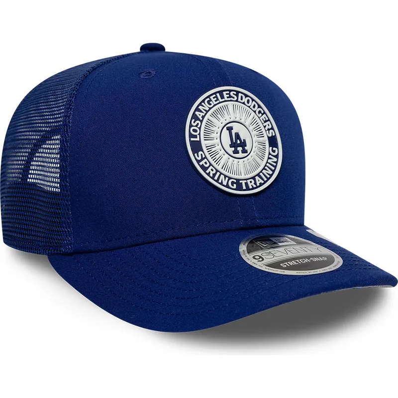 casquette-trucker-bleue-9seventy-stretch-snap-circle-spring-training-los-angeles-dodgers-mlb-new-era