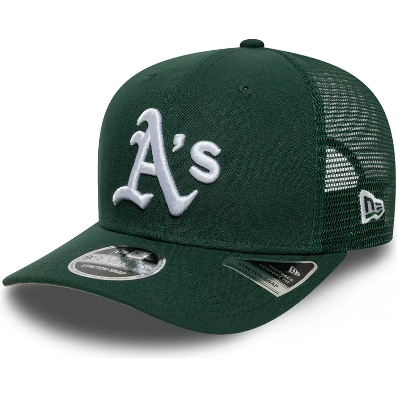 casquette-trucker-verte-9seventy-stretch-snap-evergreen-oakland-athletics-mlb-new-era