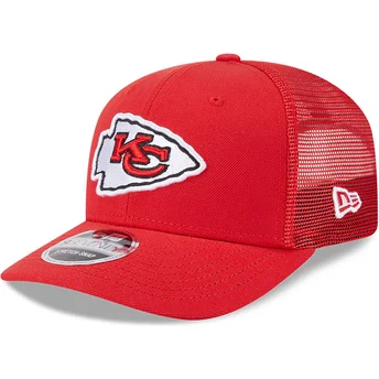 Casquette trucker rouge 9SEVENTY Stretch Snap Evergreen Kansas City Chiefs NFL New Era