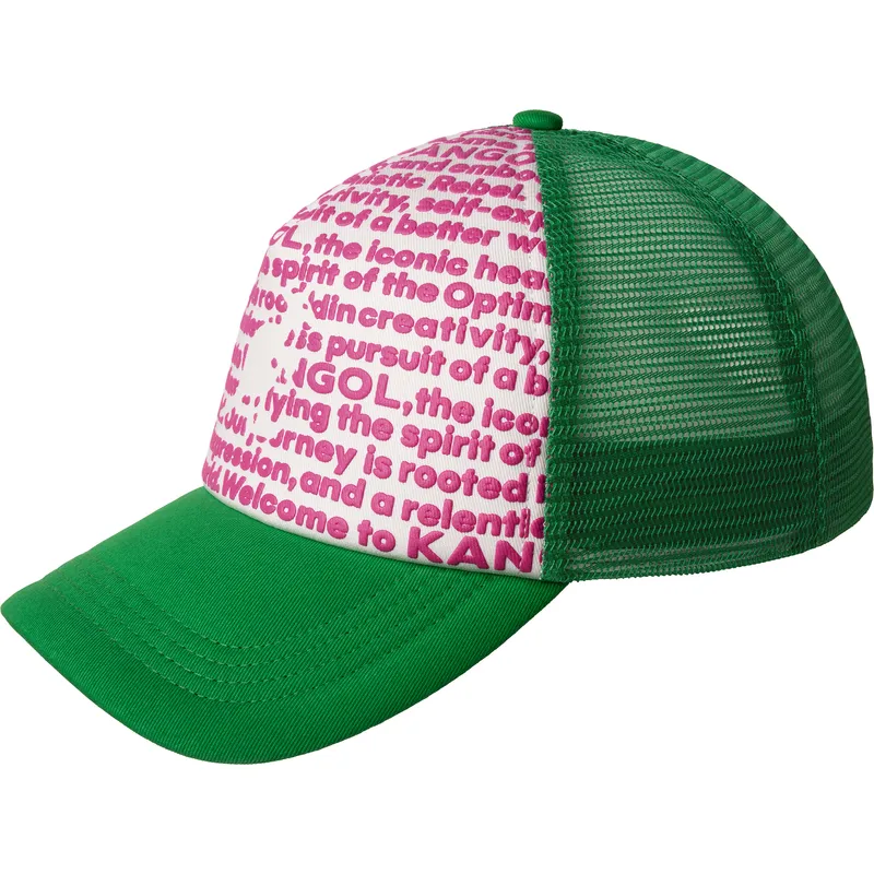 casquette-trucker-verte-fine-print-kangol