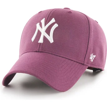 Casquette courbée grenat snapback MVP New York Yankees MLB 47 Brand