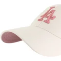 casquette-courbee-beige-snapback-avec-logo-rose-mvp-ballpark-los-angeles-dodgers-mlb-47-brand