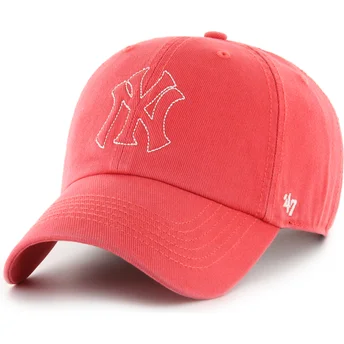 Casquette courbée rouge ajustable Clean Up Trailer New York Yankees MLB 47 Brand