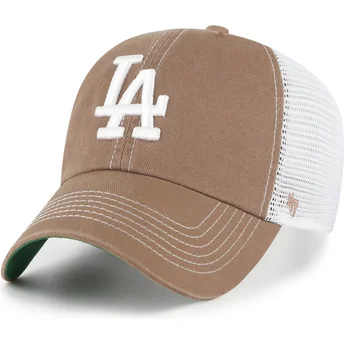 Casquette trucker marron Clean Up Trawler Los Angeles Dodgers MLB 47 Brand