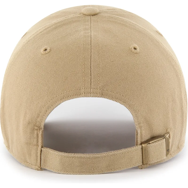 casquette-courbee-khaki-ajustable-clean-up-dog-base-runner-icon-47-brand