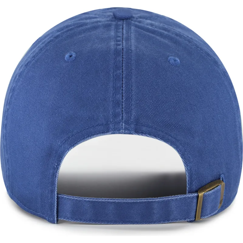 casquette-courbee-bleue-ajustable-clean-up-no-loop-label-boston-red-sox-mlb-47-brand