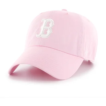 Casquette courbée rose ajustable Clean Up Boston Red Sox MLB 47 Brand