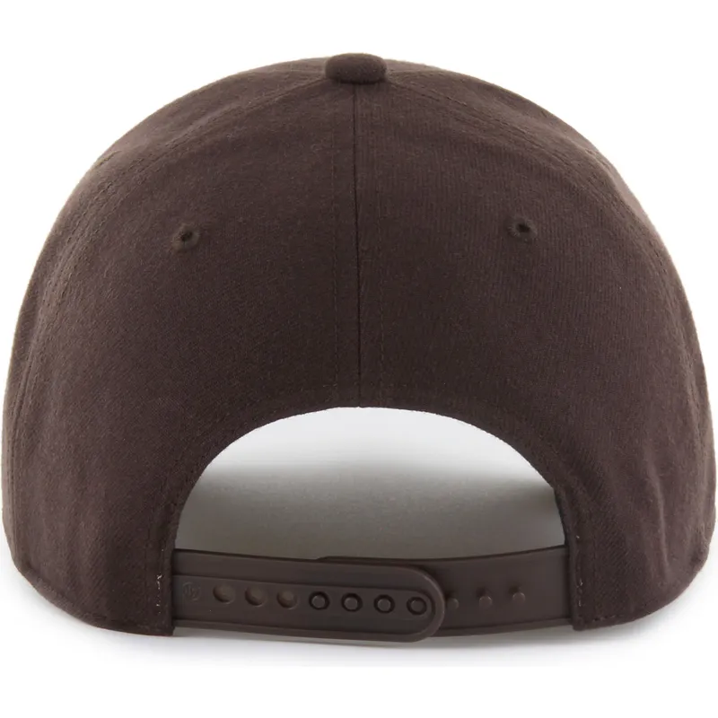 casquette-courbee-marron-snapback-avec-logo-vert-mvp-new-york-yankees-mlb-47-brand