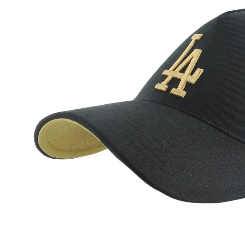 casquette-courbee-noire-snapback-mvp-dt-sure-shot-two-tone-cotton-los-angeles-dodgers-mlb-47-brand