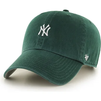 Casquette courbée verte ajustable Clean Up Base Runner Mini Logo New York Yankees MLB 47 Brand
