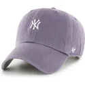 casquette-courbee-violette-ajustable-clean-up-base-runner-iris-new-york-yankees-mlb-47-brand