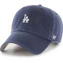 casquette-courbee-bleue-marine-ajustable-clean-up-base-runner-los-angeles-dodgers-mlb-47-brand