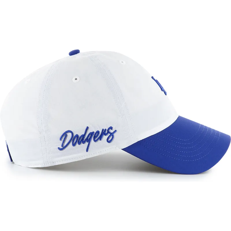 casquette-courbee-blanche-et-bleue-ajustable-clean-up-vista-mini-two-tone-los-angeles-dodgers-mlb-47-brand