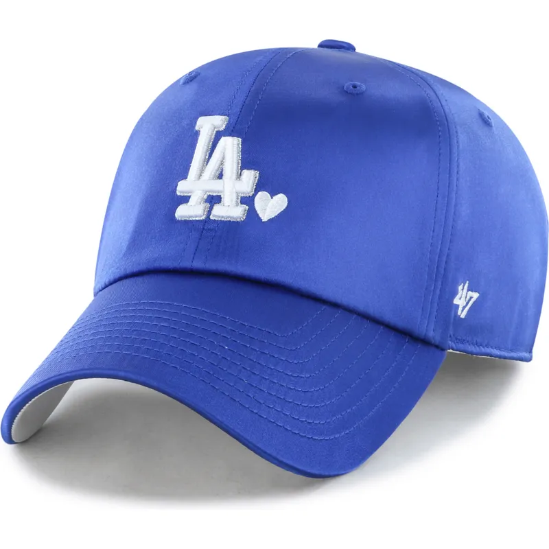 casquette-courbee-bleue-ajustable-clean-up-with-love-los-angeles-dodgers-mlb-47-brand