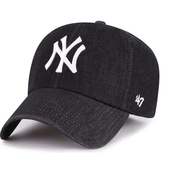 Casquette courbée noire ajustable Clean Up Lennon New York Yankees MLB 47 Brand