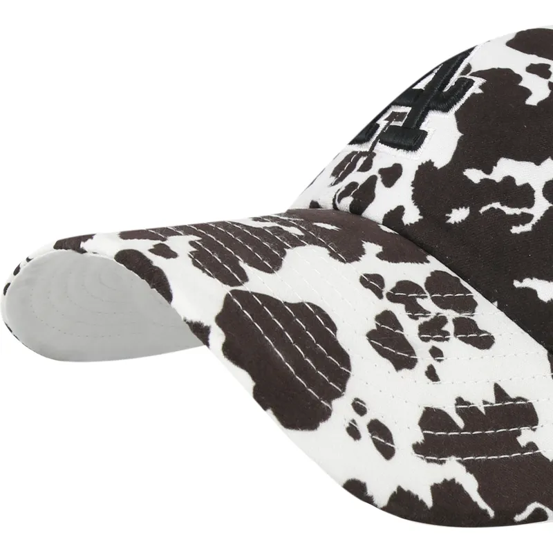 casquette-courbee-blanche-ajustable-clean-up-bessie-los-angeles-dodgers-mlb-47-brand