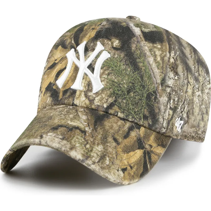 casquette-courbee-camouflage-ajustable-clean-up-realtree-new-york-yankees-mlb-47-brand