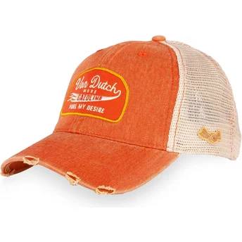Casquette trucker marron et beige MAC11 Von Dutch