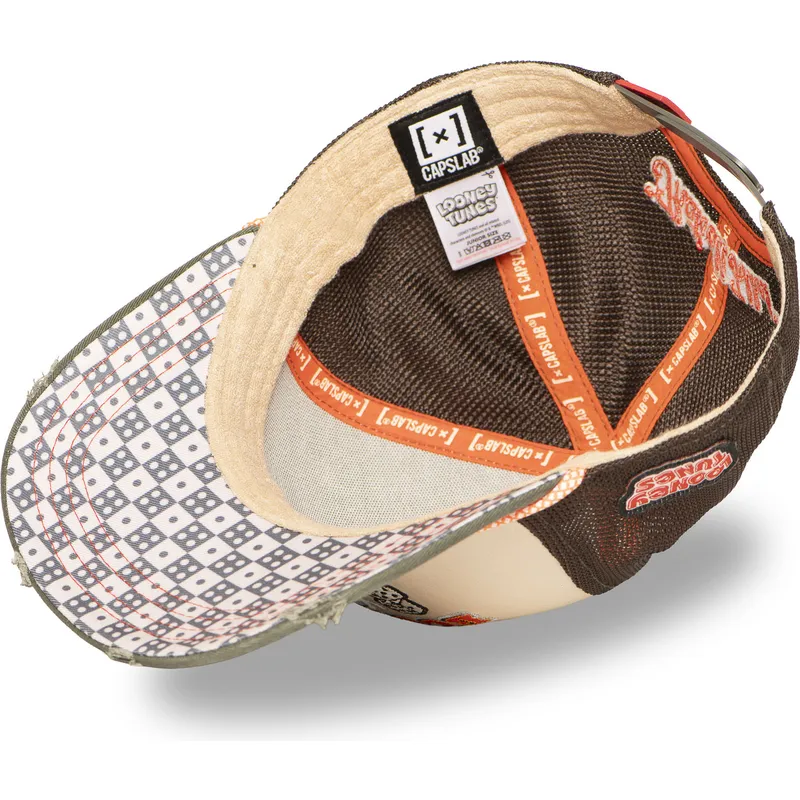 casquette-trucker-marron-et-verte-bugs-bunny-loo13-pcsmbub-looney-tunes-capslab