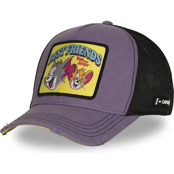 Casquette trucker violette Tom et Jerry TAJ8 BESB Looney Tunes Capslab