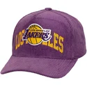 casquette-courbee-violette-snapback-arch-stamp-pro-los-angeles-lakers-nba-mitchell-ness