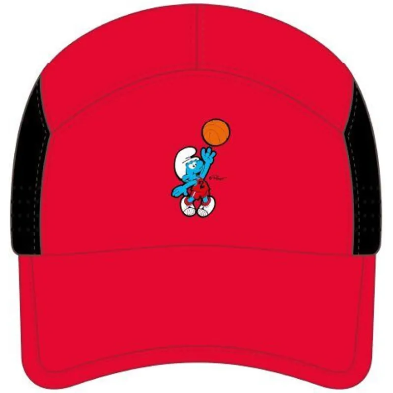 casquette-courbee-rouge-snapback-smu2-dunb-les-schtroumpfs-capslab