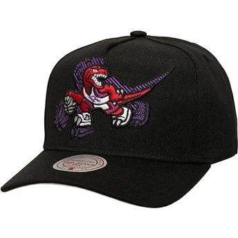 Casquette courbée noire snapback Tilted Pro Toronto Raptors NBA Mitchell & Ness