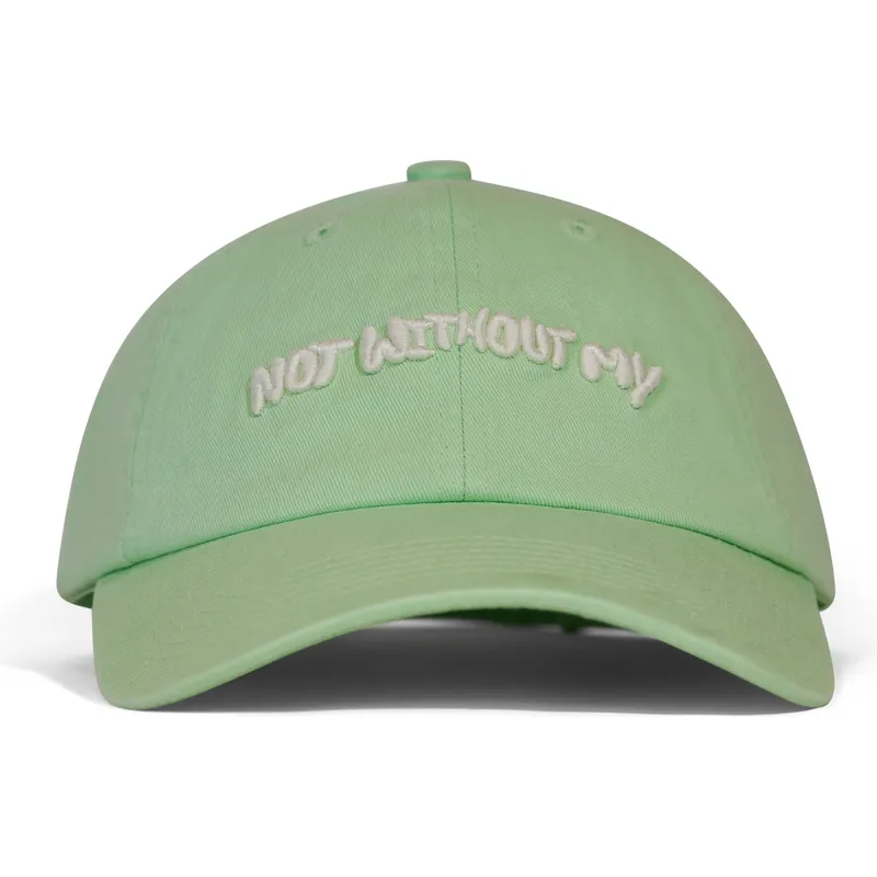 casquette-courbee-verte-ajustable-not-without-my-pica-pica