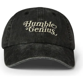 Casquette courbée noire ajustable Humble Genius Washed Pica Pica