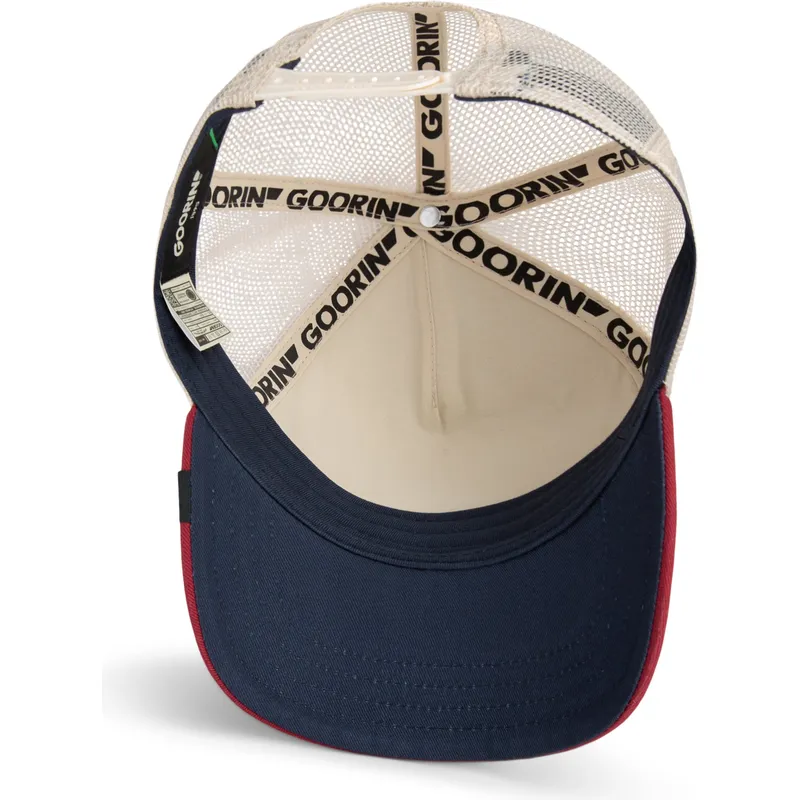 casquette-trucker-bleue-marine-coq-all-american-rooster-goorin-bros