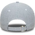 casquette-courbee-bleue-marine-ajustable-9twenty-seersucker-new-york-yankees-mlb-new-era