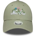 casquette-courbee-verte-ajustable-pour-femme-9forty-beaded-new-era