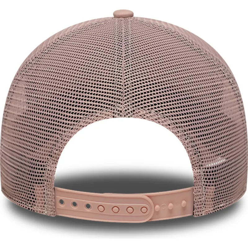 casquette-trucker-rose-pour-femme-9forty-a-frame-floral-new-york-yankees-mlb-new-era