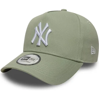 Casquette courbée verte snapback E Frame League Essential New York Yankees MLB New Era