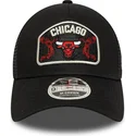 casquette-trucker-noire-9forty-m-crown-a-frame-chicago-bulls-nba-new-era