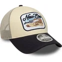 casquette-trucker-beige-et-bleue-marine-9forty-m-crown-a-frame-new-era